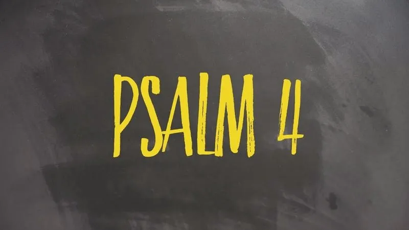 Psalm 4 – modlitwa o spokój i zaufanie przed snem