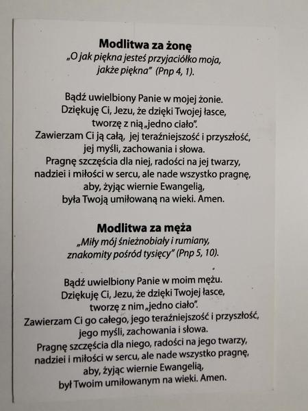 Modlitwa małżeńska