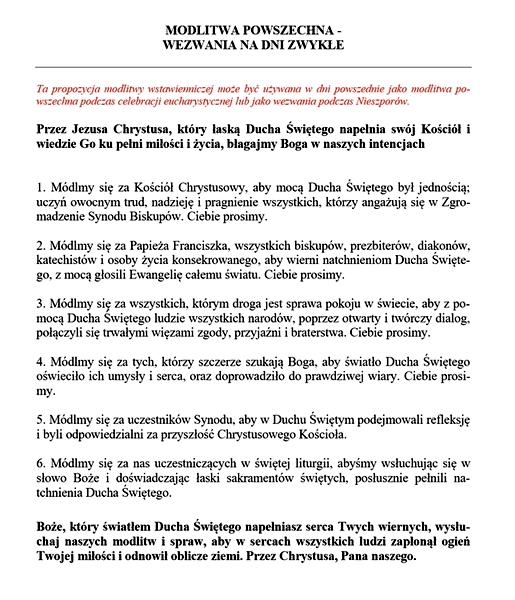 Modlitwa wiernych