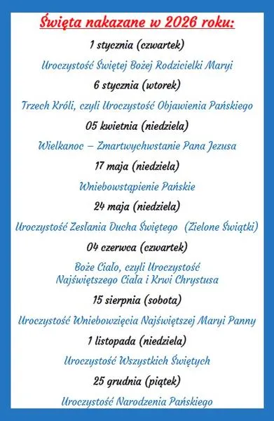 Obowiązkowe uczestnictwo w mszy